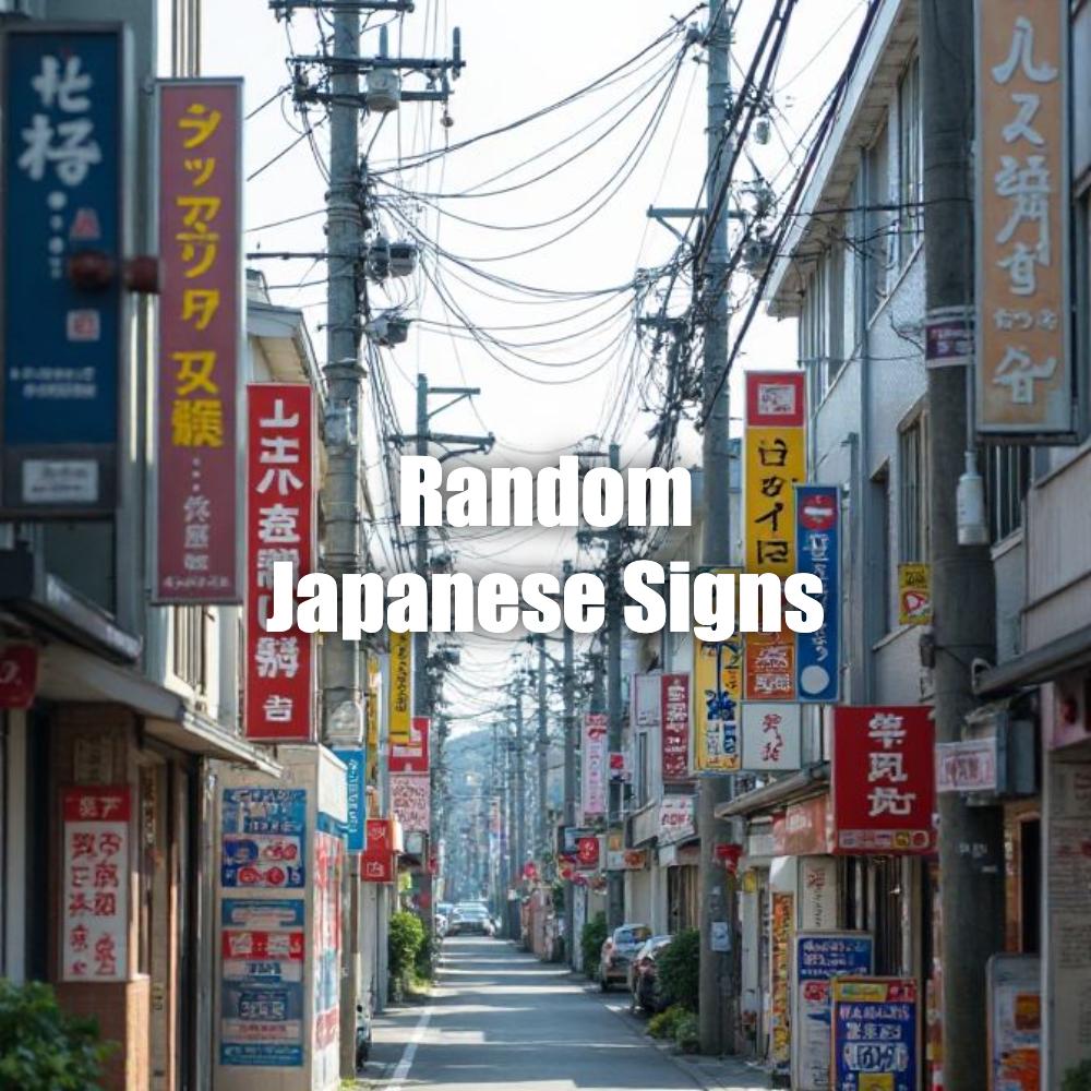 Random Japanese Signs
