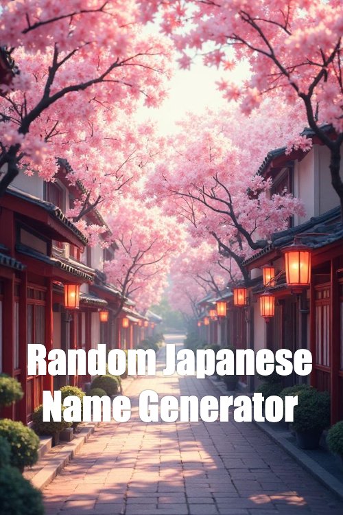 Random Japanese Name Generator